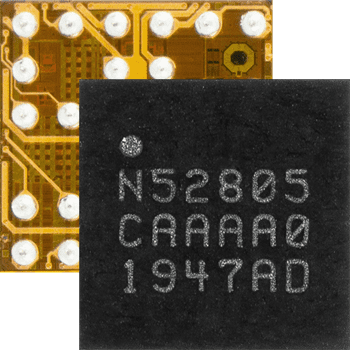 Bluetooth 5.2 SoC in a WLCSP optimized for small two-layer PCB designs